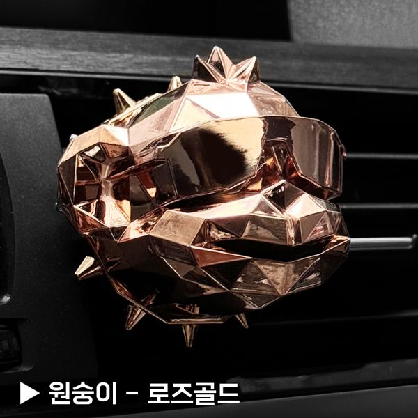 부천·경기·인천·서울 금형 사출 포트폴리오 - 원숭이방향제 (로즈골드도금) (플라스틱/실리콘 사출, 시제품·소량·대량 생산 사례)