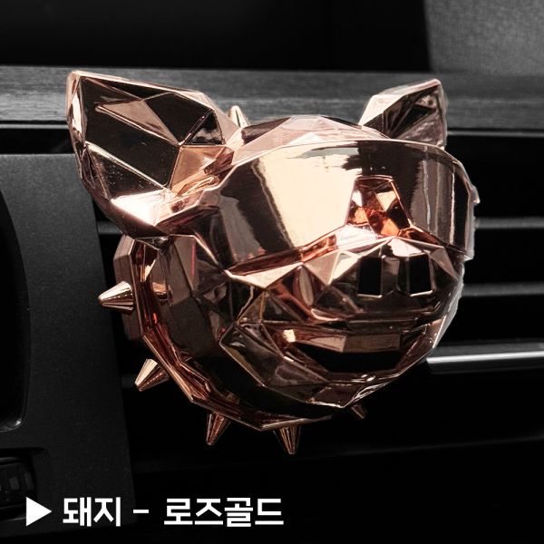 부천·경기·인천·서울 금형 사출 포트폴리오 - 돼지방향제 (로즈골드도금) (플라스틱/실리콘 사출, 시제품·소량·대량 생산 사례)