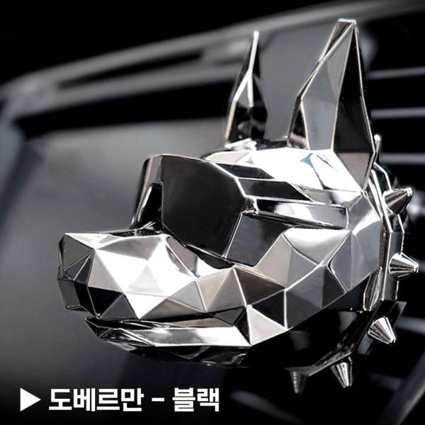부천·경기·인천·서울 금형 사출 포트폴리오 - 도베르만방향제 (블랙도금) (플라스틱/실리콘 사출, 시제품·소량·대량 생산 사례)